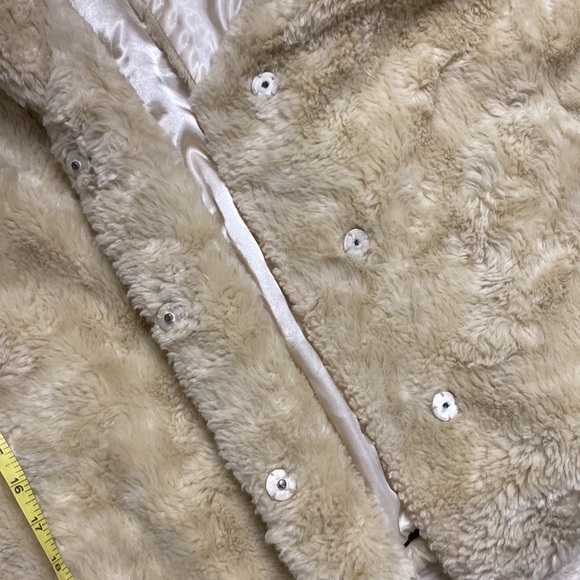 FAUX FUR SATIN LINED DRESSY OVERCOAT FOR ANY FORMAL OCCASION by VENEZIA - Picture 13 of 14